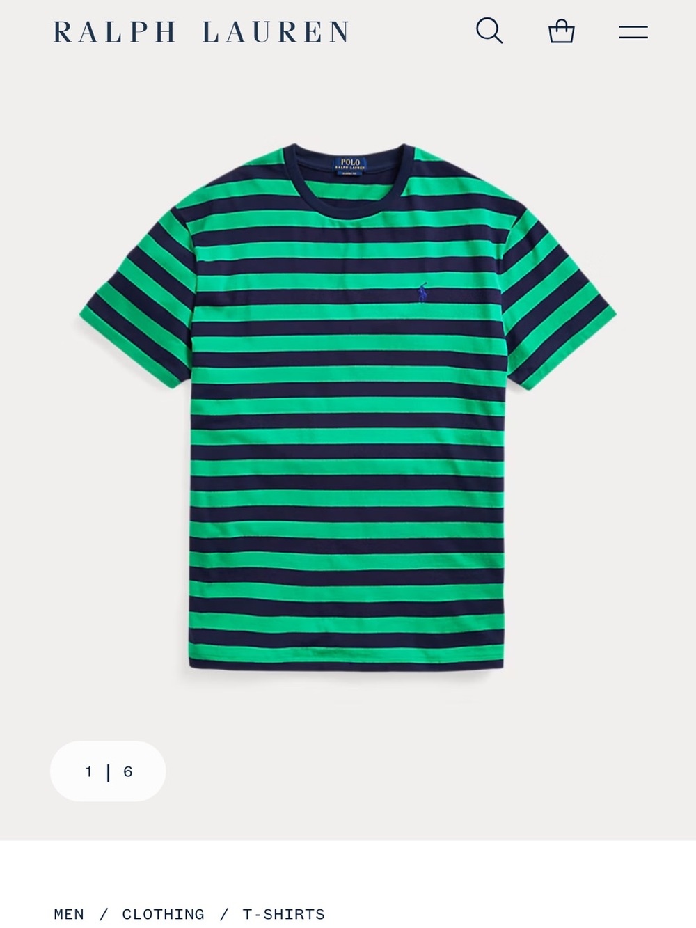 Ralph Lauren Classic Striped Jersey T-Shirt